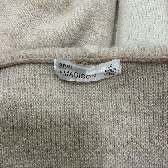 89th + MADISON plaid open cardigan sweater - Picture 5 of 5